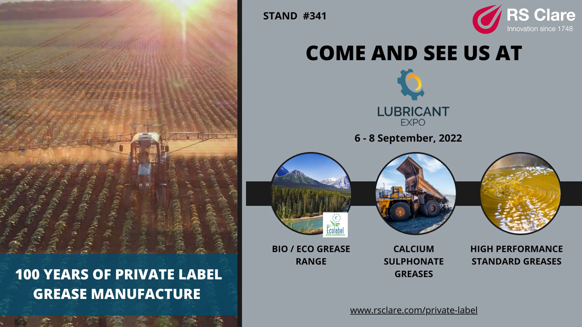 RS Clare Private Label Lubricants Lubricant Expo 2022